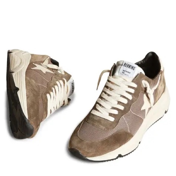 Golden Goose Men’s Running Sole Sneaker in Olive Green/Cream sz 45 New in Box - Picture 11 of 11